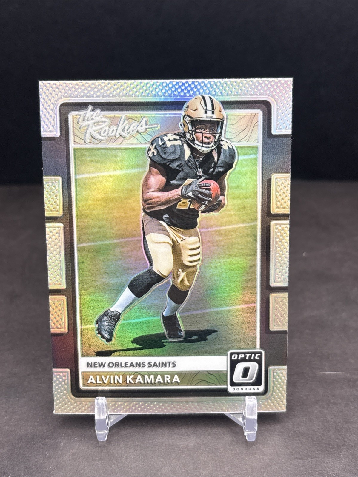 Alvin Kamara 2017 Donruss Optic #17 The Rookies HOLO New Orleans Saints JO1