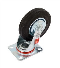 Heavy Duty 120mm Rubber Swivel Castor Trolley Wheels