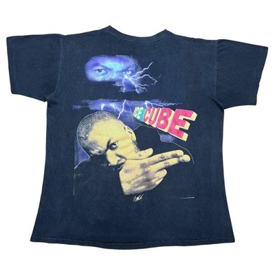 Vintage 1990s Ice Cube The Predator Rap Tee Double Sided Graphic T