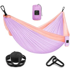 Camping Hammock Double  Single Portable Hammock with Tree Straps, Lightweight...