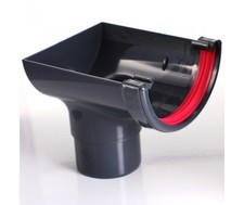Anthracite Grey Gutter Fittings Clearance Freeflow Half Round