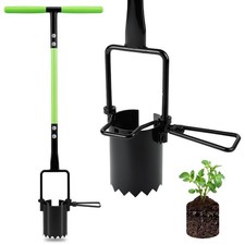 Bulb Planter Tool Long Handle Serrated Base Sod Cutter Grass Plugger Garden 30" - Image 1