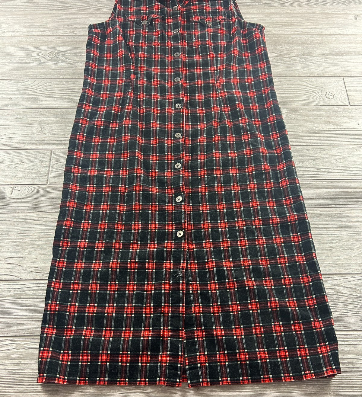 Pendleton Plaid Button Front Sleeveless Dress Wom… - image 2