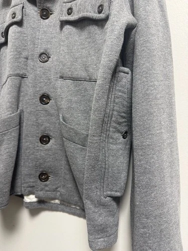 WvG Wolf vs GOAT Grey Knit Field Jacket image 10