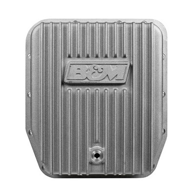 B&M Hi-Tek Deep Transmission Pan - Ford AOD/E & 4R70W - Aluminum - Part #40291