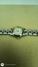 Vintage YVES ROCHER Watch Women's Silver Gold Tone Quartz Movement WORKS