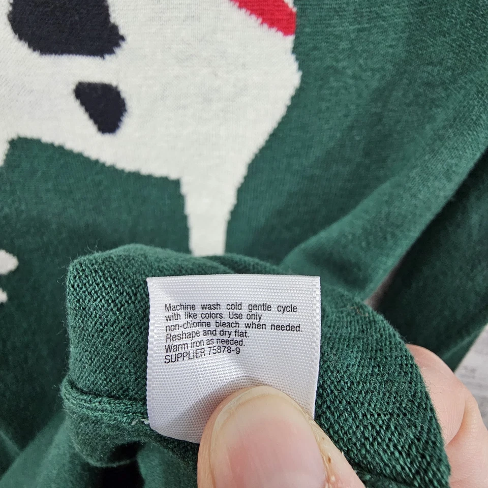 Suéter St. John's Bay Feminino Tamanho XL Verde Jack Russell & Red Love - Lote de 2 - Imagem 4 de 4