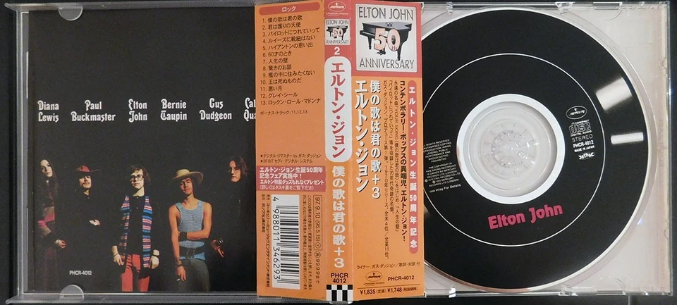 Elton John-Elton John/1970 the 2nd Studio Album 1995 50th Anniv. Japan CD, OBI. Foto 3 de 4