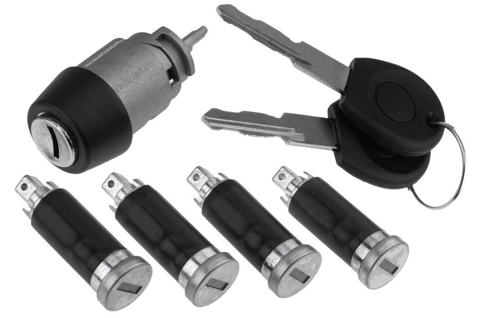 Kit 4 barillets de porte avec allumage pour VW Transporter T4 357905855