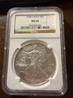 2008 American Silver Eagle Brown Label NGC MS69 3766604-044