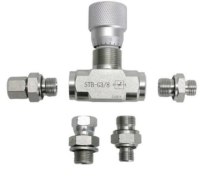 Hydraulic Flow Control Valve 3/8'' L08 STB-G3/8 for Mini Excavator (5pcs)