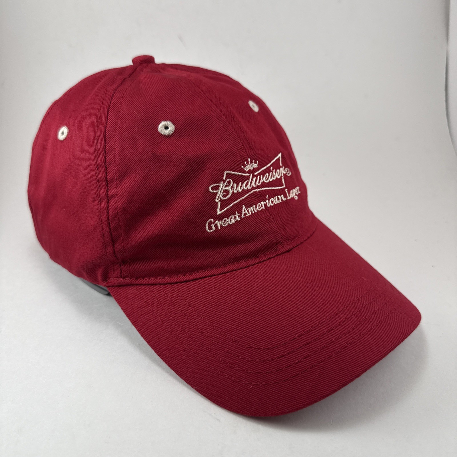 Budweiser Adjustable Baseball Hat, Red, Cap, Hook… - image 2