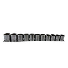 12pc Snap On Usa 12 Drive 12pt Metric 22mm-32mm Impact Chrome Socket Set Sw- 12pc Snap On Usa 12 Drive 12pt Metric 22mm-32mm Impact Chrome Socket Set Sw-