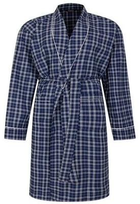 Big Mens Espionage PJ157 Lightweight Dressing Gown Blue 2XL