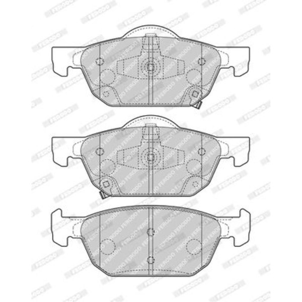 Ferodo BremsbeläGe Bremsbelegsatz Vorne System ATE FüR Honda Civic IX-image
