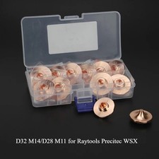 High Speed Type Laser Nozzles D32 M14/D28 M11 for Raytools Precitec WSX Hans HSG