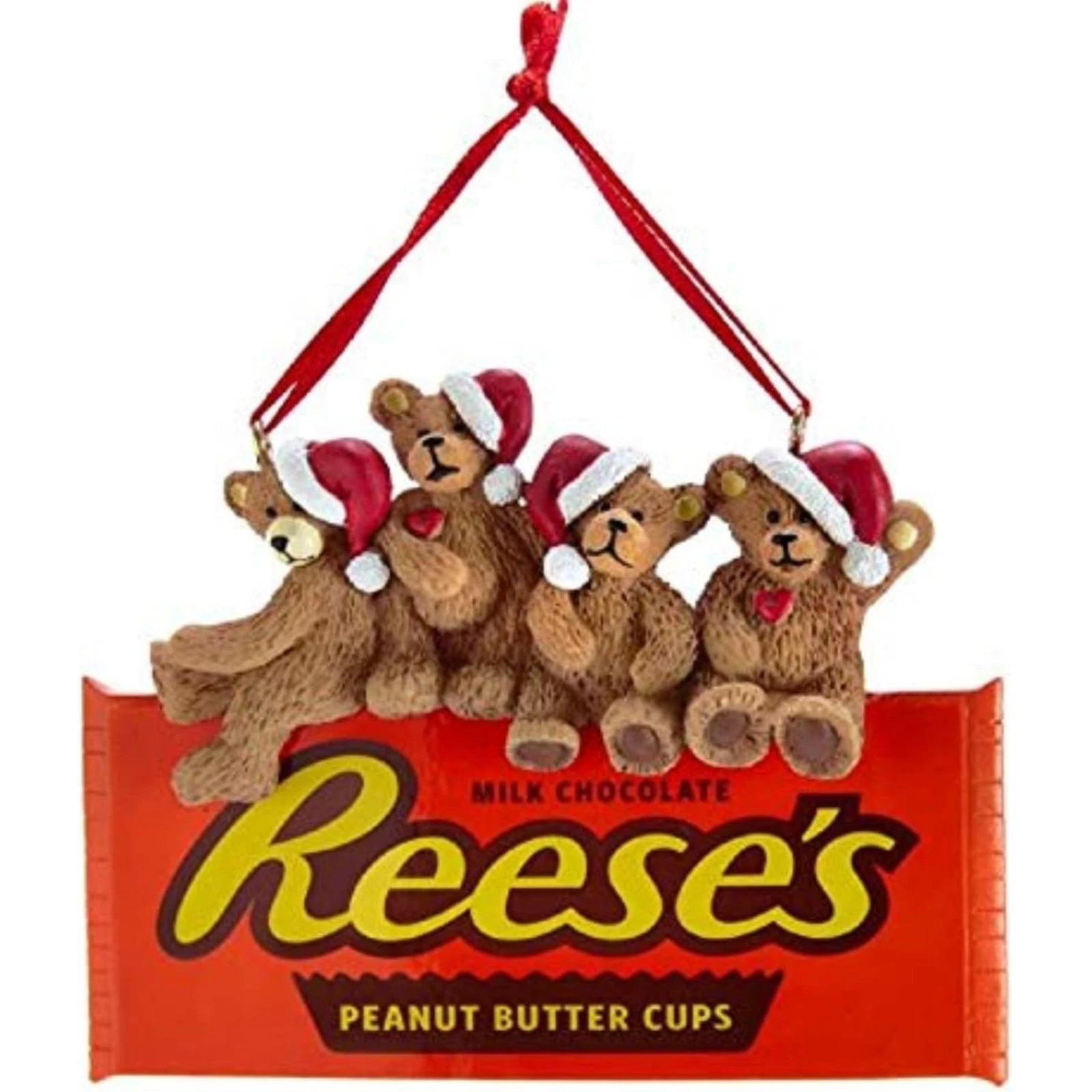 Kurt Adler Hershey Bears on Reese's Chocolate Ornament - Thumbnail 3