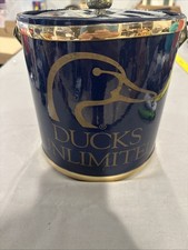 Vintage Ducks Unlimited Navy Blue Ice bucket **MADE IN USA