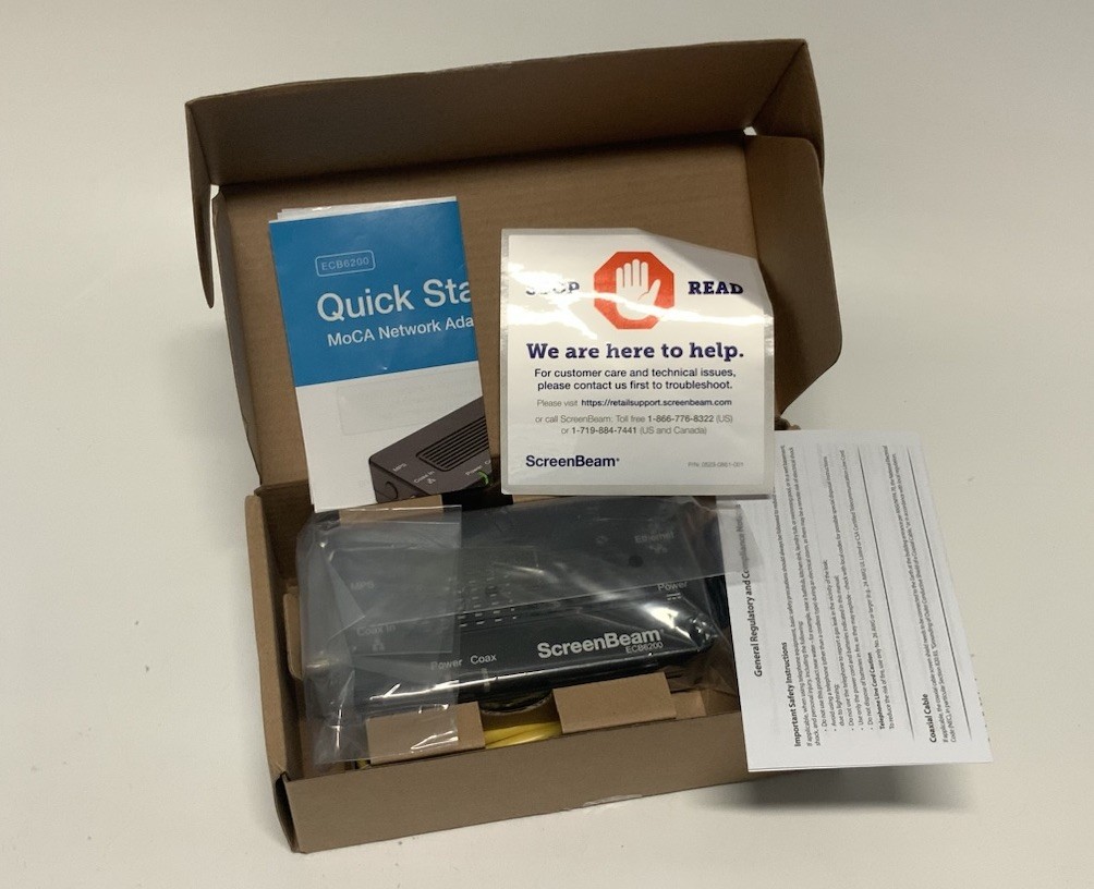 Actiontec ECB6200S02 Bonded MoCA 2.0 Network Adapter - Black