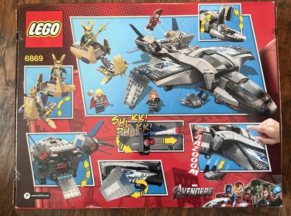 LEGO Marvel Super Heroes Quinjet воздушный бой (6869) - нераспечатанный новый в коробке - Изображение 4 из 4