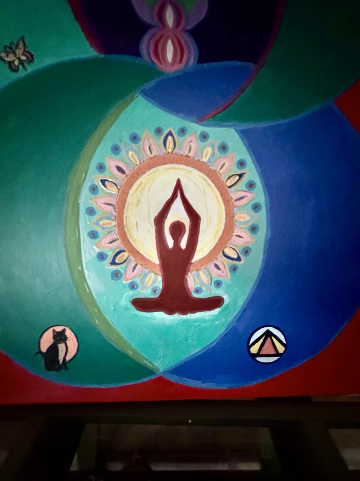 pintura acrílica sobre lienzo del artista original Foto 2 de 4