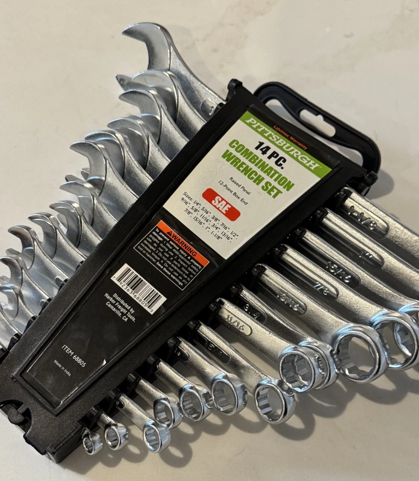 PITTSBURGH 14pc Combination Wrench Set SAE  #68805 - Image 2 of 3