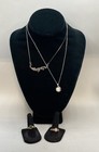 Sterling Silver 925 Gemstone Jewelry Lot of 4 Pearl Peridot Opal Necklaces Rings — photo 1