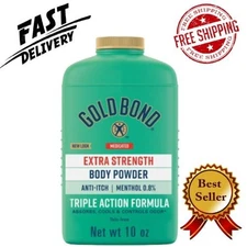 Gold Bond Body Powder, Medicated Extra Strength, 10 oz Bottle