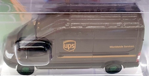 Greenlight 1/64 Scale Model Van 530106 - 2019 Ford Transit UPS Chase Van - Brown - Picture 4 of 5