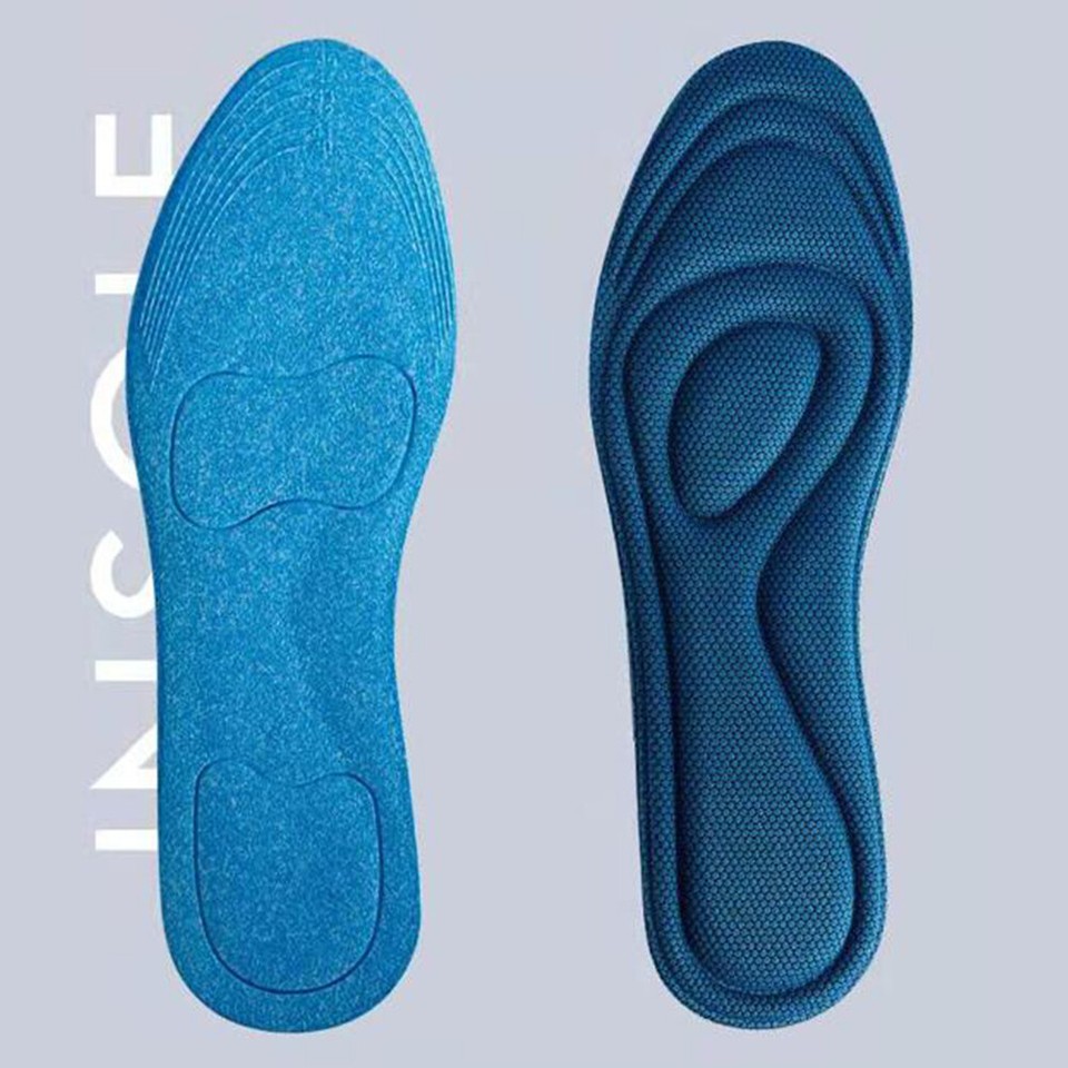 Shoe Insoles Breathable Arch Support Insoles for Working Walking (Blue