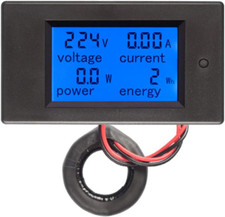 Digital Multimeter AC 80-260V 100A PZEM-061 LCD Display Digital Current Voltage 