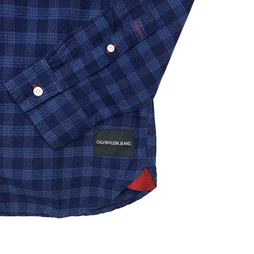 Calvin Klein Herren Langarmhemd Dark Indigo Blau Button Down - Bild 2 von 3