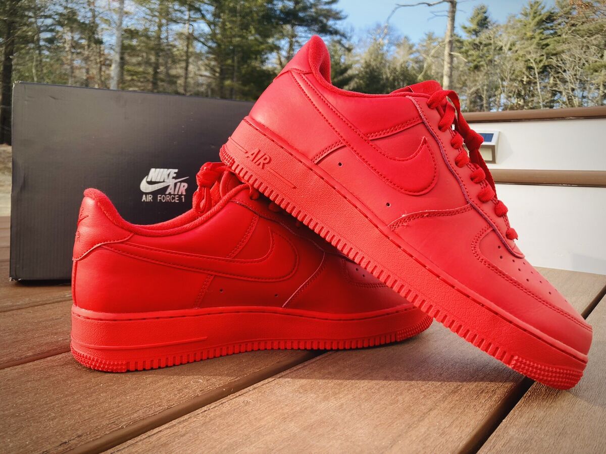 Nike Air Force 1 Low '07 LV8 1 'Triple Red' 12.5