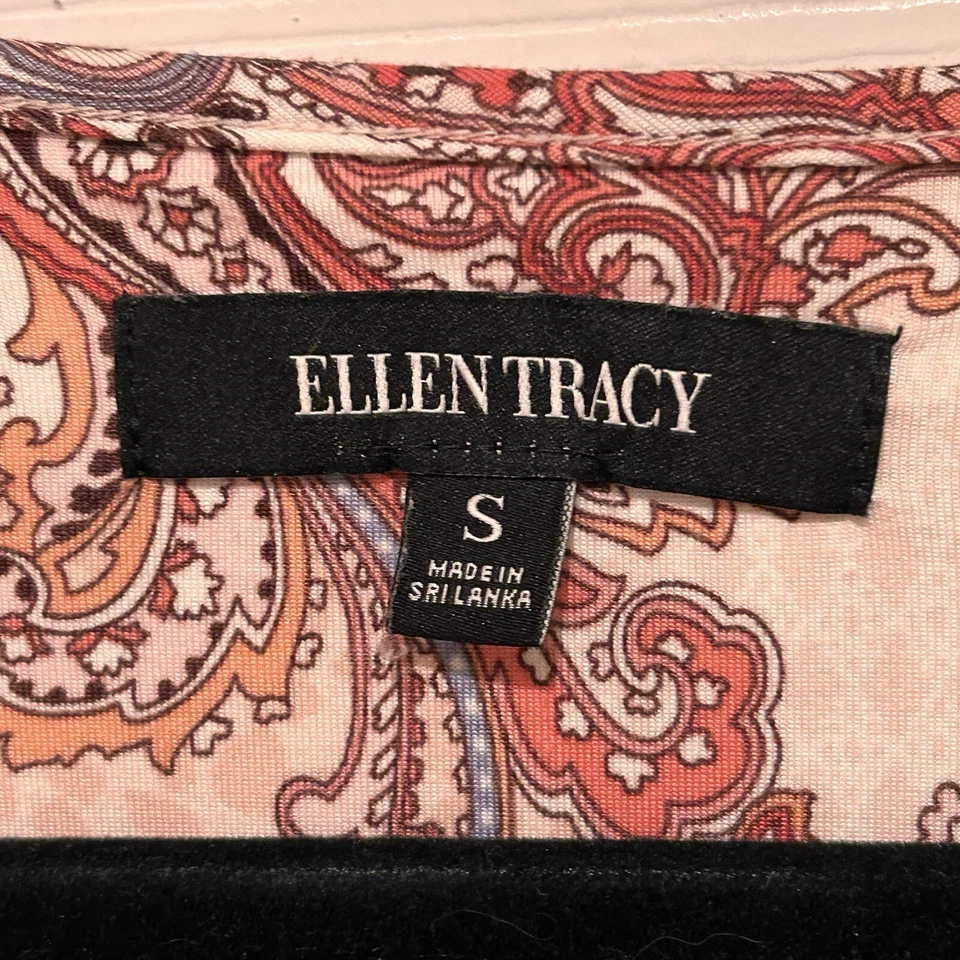 Camisón para mujer Ellen Tracy rosa cachemir manga 3/4 talla pequeña Foto 3 de 4