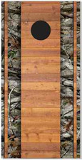 Wood Planks Camo Cornhole Wrap Bag Toss Skin Decal Sticker Wraps