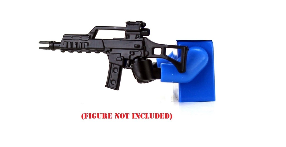 G36C Assault Rifle compatible with toy brick minifigures German
