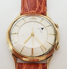LeCoultre Rare Original Memovox, Men’s Alarm Wrist Watch. 10KGF/SS.