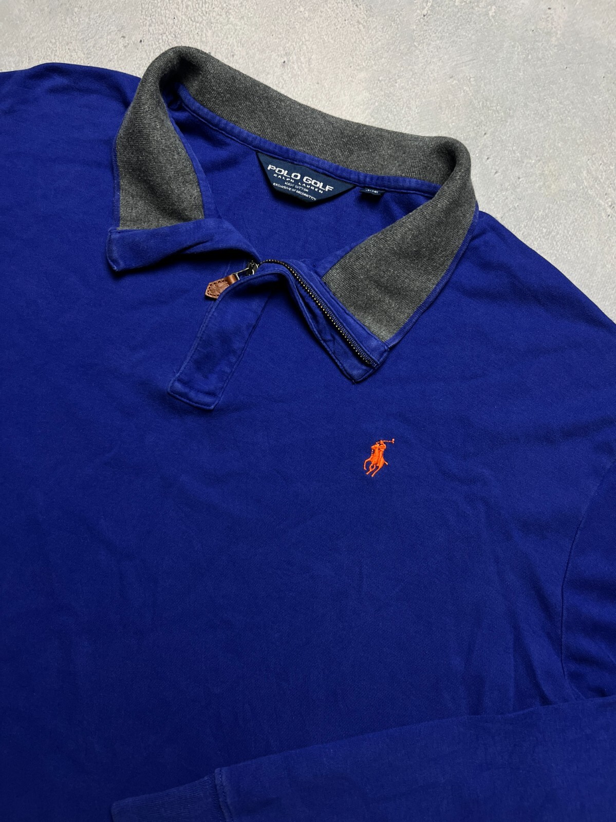 Polo Ralph Lauren Golf Felpa Mezza Zip Piccolo Pony y2k