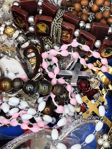 1,5 Pfund VERSCHIEDENES Vintage-moderner Schmuck tragbar Weihnachten/christlich/religiös - Bild 3 von 4