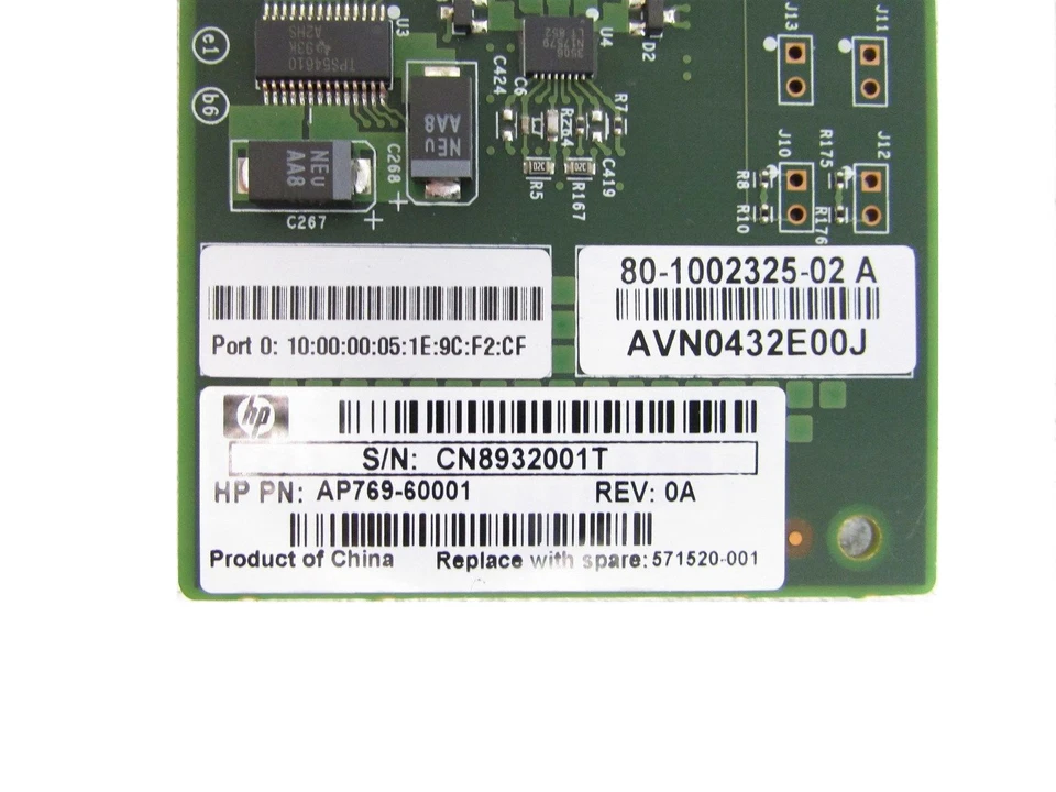 HP 571520-001 8Gbps Fibre Channel Network Card HBA PCIe PCI-E x8 AP769-60001 - Image 3 of 4