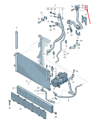NEW AUDI A6 ALLROAD 4G A/C REFRIGERANT PIPE LHD 4G1260712G NO DUTY TO  