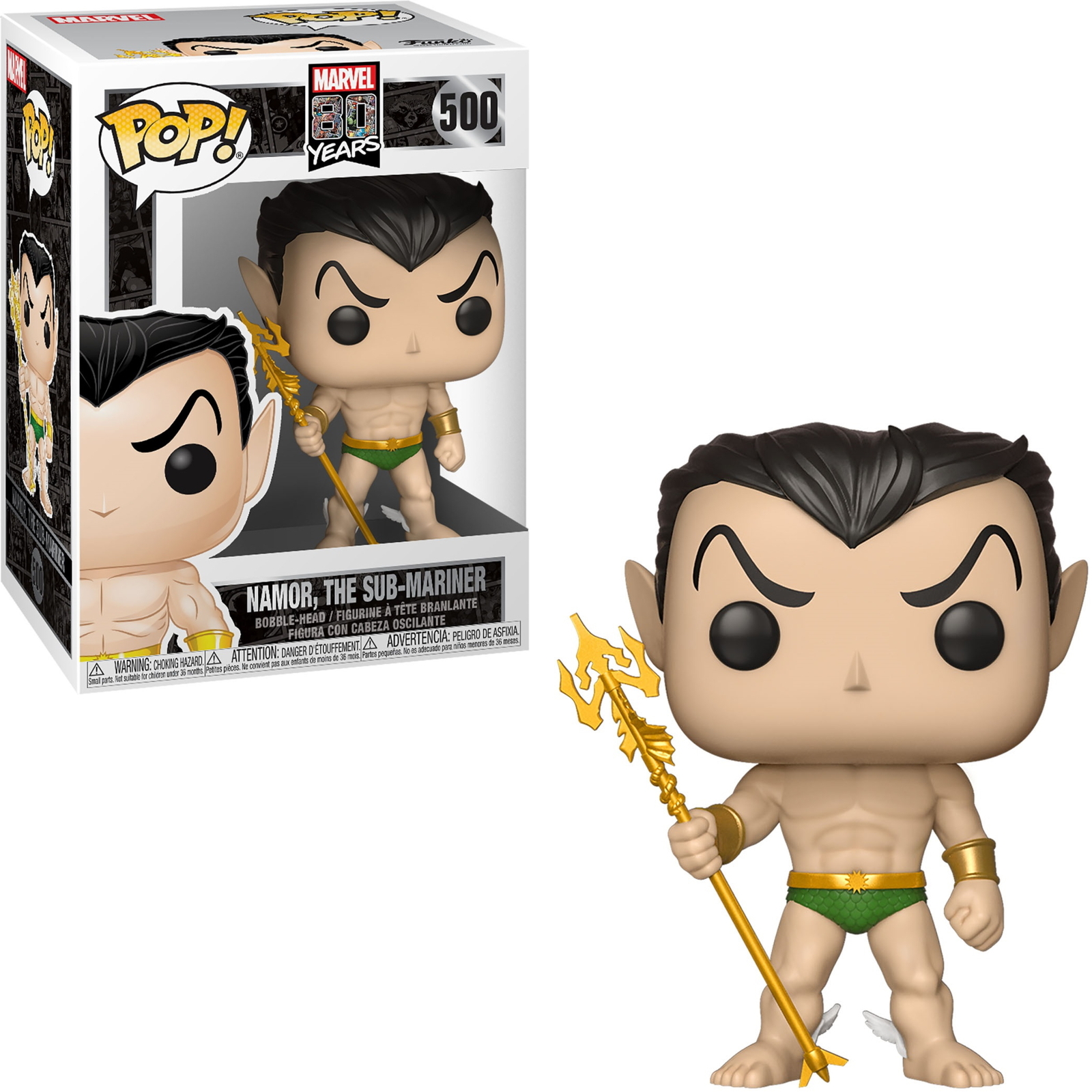 Thumbnail - Marvel 80 Years - Namor The Sub-mariner 500 - Funko Pop - Vinyl Figur