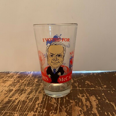November 2 2008 I Voted For John McCain Drinking Glass Tumbler