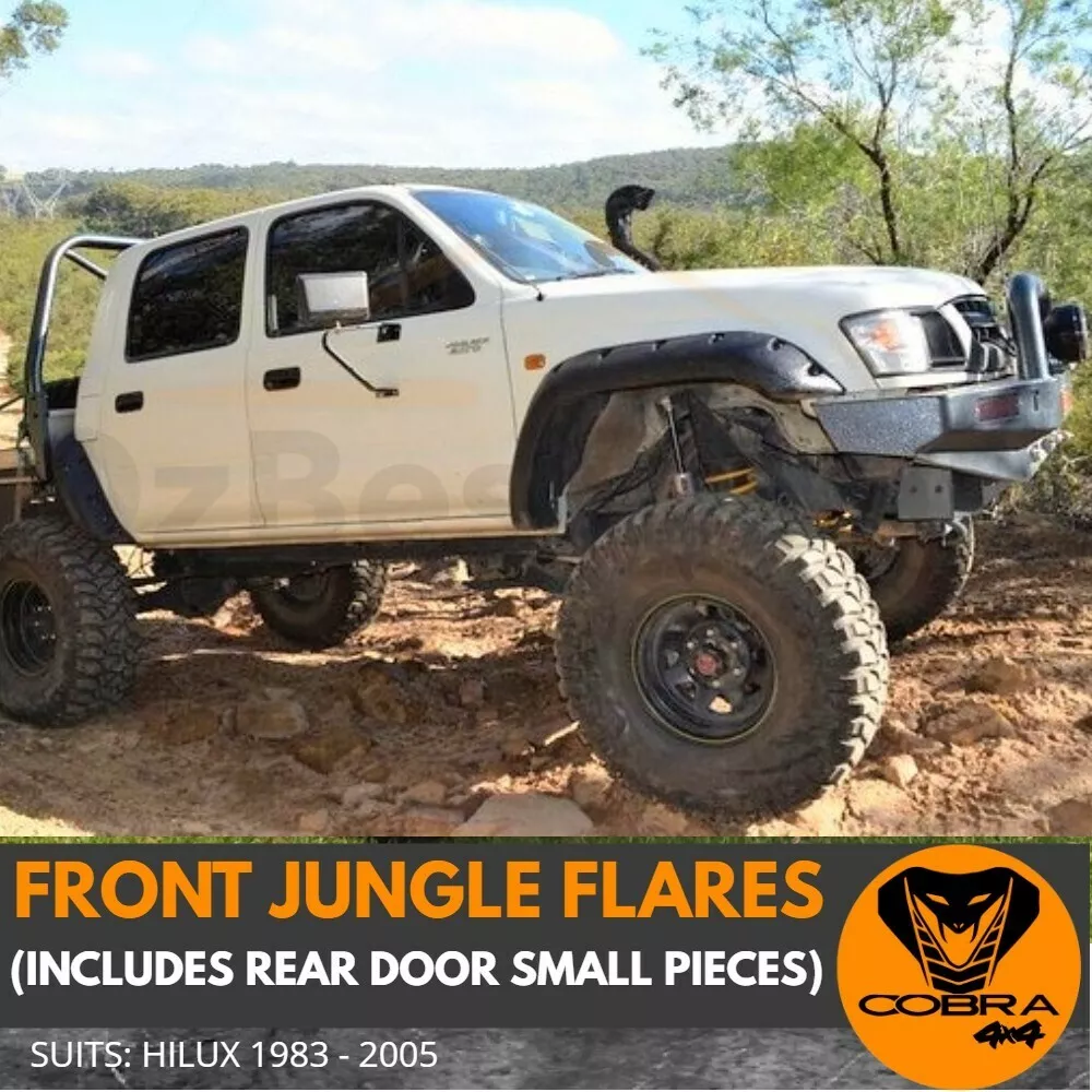 Cobra 4x4 Front Jungle Flares With Door Pieces Suitable For Toyota Hilux 1983 05
