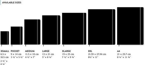Moleskine Classic Notizbuch, Softcover, XL (7,5" x 9,5") einfach/leer, Myrte... - Bild 8 von 8