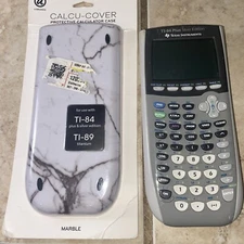 TI-84 Plus Silver Edition Graphing Calculator W New Cover.
