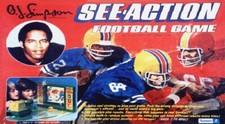 O.J. SIMPSON SEE-ACTION FOOTBALL GAME MAGNET!...