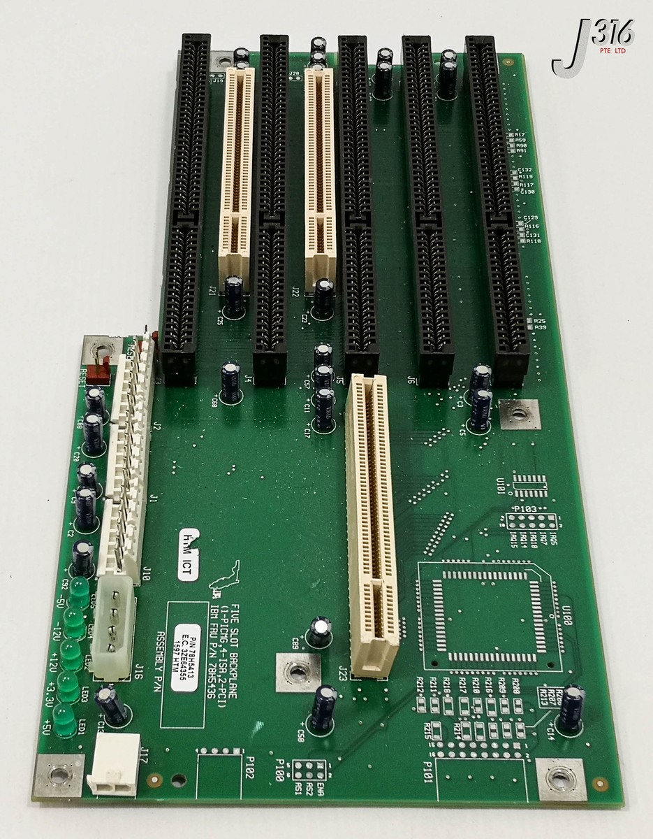 15734 IBM PCB, FIVE SLOT BACKPLANE (1-PICMG, 4-ISA, 2-PCI) 78H5413