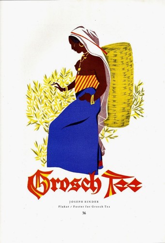 Original vintage poster print GROSCH TEA INDIAN LADY 1928 - 第 1/1 張圖片