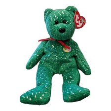 Retired TY Beanie Babies Decade Bear Green